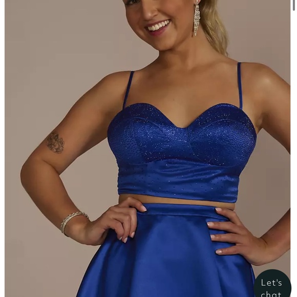 TWO PIECE FORMAL TOP WITH SKIRT - Picture 10 of 11